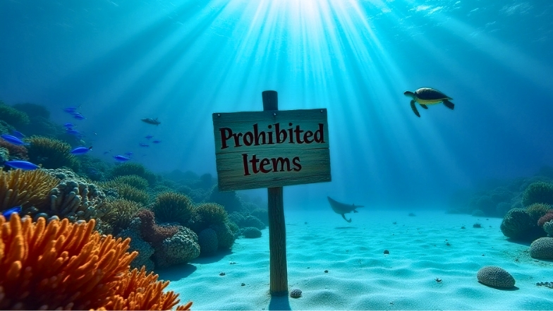 prohibited things to do on an underwater submarine tour